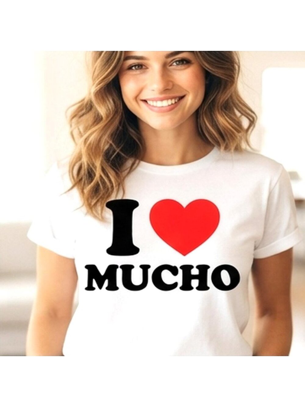 I Heart Mucho Spanglish T-Shirt, Romantic Latino Love Tee, Anniversary Gift